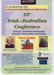 15th Irish Australian Conference
